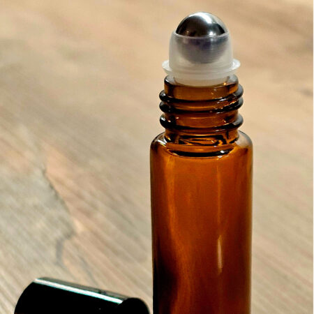 Butelka z ciemnego szkła roll-on