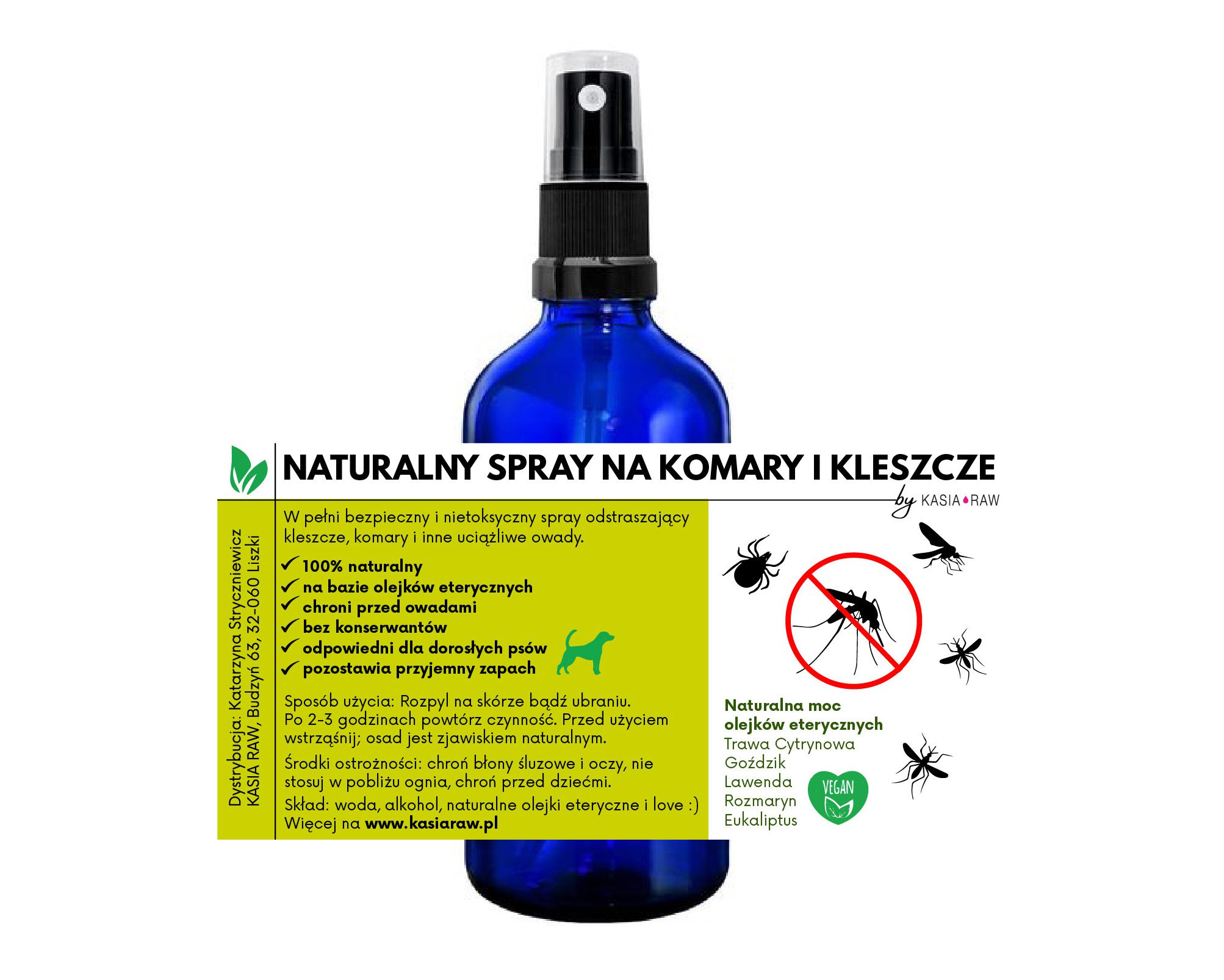 NATURALNY SPRAY NA KOMARY I KLESZCZE